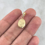 Dije San Miguel Arcangel 0.65gr / 2.1cm / Mate - Liso Oro Amarillo 18K
