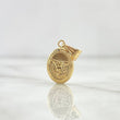 Dije San Miguel Arcangel 0.65gr / 2.1cm / Mate - Liso Oro Amarillo 18K