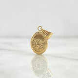 Dije San Miguel Arcangel 0.65gr / 2.1cm / Mate - Liso Oro Amarillo 18K