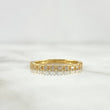 Anillo Media Churumbela 2gr / T7 / Circones Blancos Oro Amarillo 18K ©
