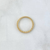 Anillo Media Churumbela 2gr / T7 / Circones Blancos Oro Amarillo 18K ©
