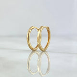 Candongas Kona 1.4gr / 1.4cm / Oro Amarillo 18K ©