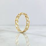 Anillo Cubano 3.75gr / T10 1/2 / Liso Oro Amarillo 18K