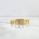 Anillo Cubano 3.75gr / T10 1/2 / Liso Oro Amarillo 18K
