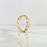 Anillo Cubano 3.3gr / T7 1/2 / Liso Oro Amarillo 18K