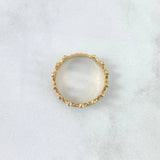Anillo Corona Puente 3.6gr / T78 / Circones Blancos Dos Oros Amarillo Blanco 18K