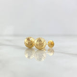 Topos Bola Diamantada 1.05gr / 8mm Oro Amarillo 18K