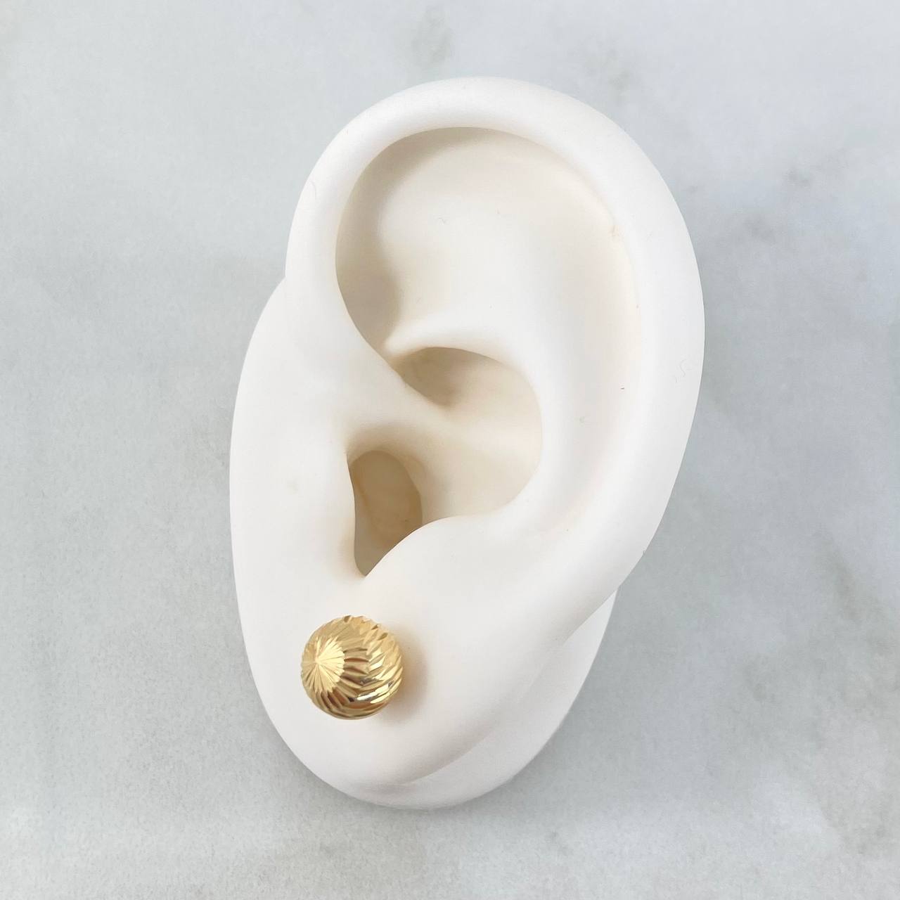 Topos Bola Diamantada 1.05gr / 8mm Oro Amarillo 18K