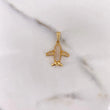 Dije Avión 2.75 g / 2.5 cm Oro Amarillo 18K