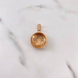 Dije Emoji Gafas 3.45gr / 2.6cm / Circones Negros Oro Rosa 18K $