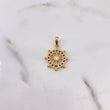 Dije Timon 2.65gr / 2.6cm / Circones Negros Blancos Oro Amarillo 18K #
