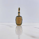 Dije Botella Buchanan's 14.7gr / 4.5cm / Circones Verdes Oro Amarillo 18K #