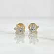 Topos Guantes Cartoon 0.85gr / 6mm Resina Blanca Oro Amarillo 18K ©