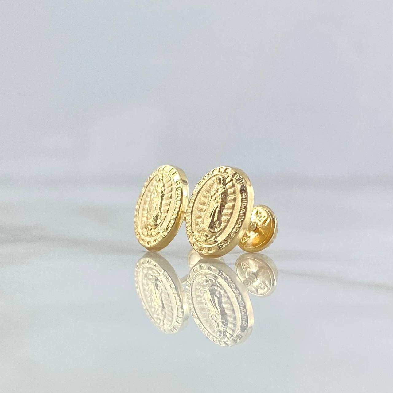 Topos Virgen Guadalupe 0.95gr / 1cm / Ovalada Oro Amarillo 18K ©