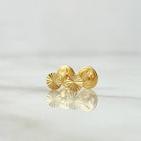 Topos Circulo 0.45gr / 4mm Diamantado Oro Amarillo 18K