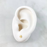Topos Circulo 0.4gr / 3mm Diamantados Oro Amarillo 18K *