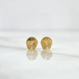 Topos Circulo 0.45gr / 4mm Diamantado Oro Amarillo 18K