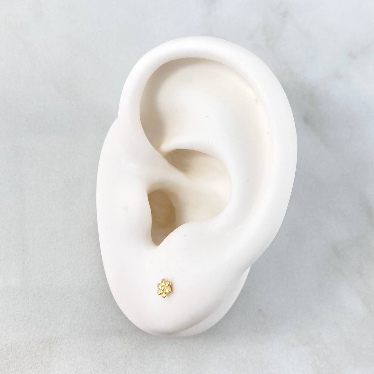 Topos Florecita 0.5gr / 3mm Oro Amarillo 18K *