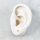 Topos Florecita 0.5gr / 3mm Oro Amarillo 18K *