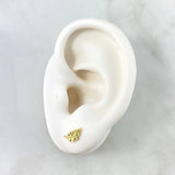 Topos Hoja 1gr / 10mm Circones Verdes Oro Amarillo 18K