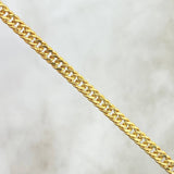Pulso Cubano Reticulado 2.4gr / 18cm / 3mm Oro Amarillo +1 18K