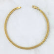 Pulso Cubano Reticulado 3gr / 20cm / Oro Amarillo +3 18K