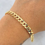 Pulso Cubano 7.8gr / 20cm / 6.5mm Oro Amarillo +0 18K