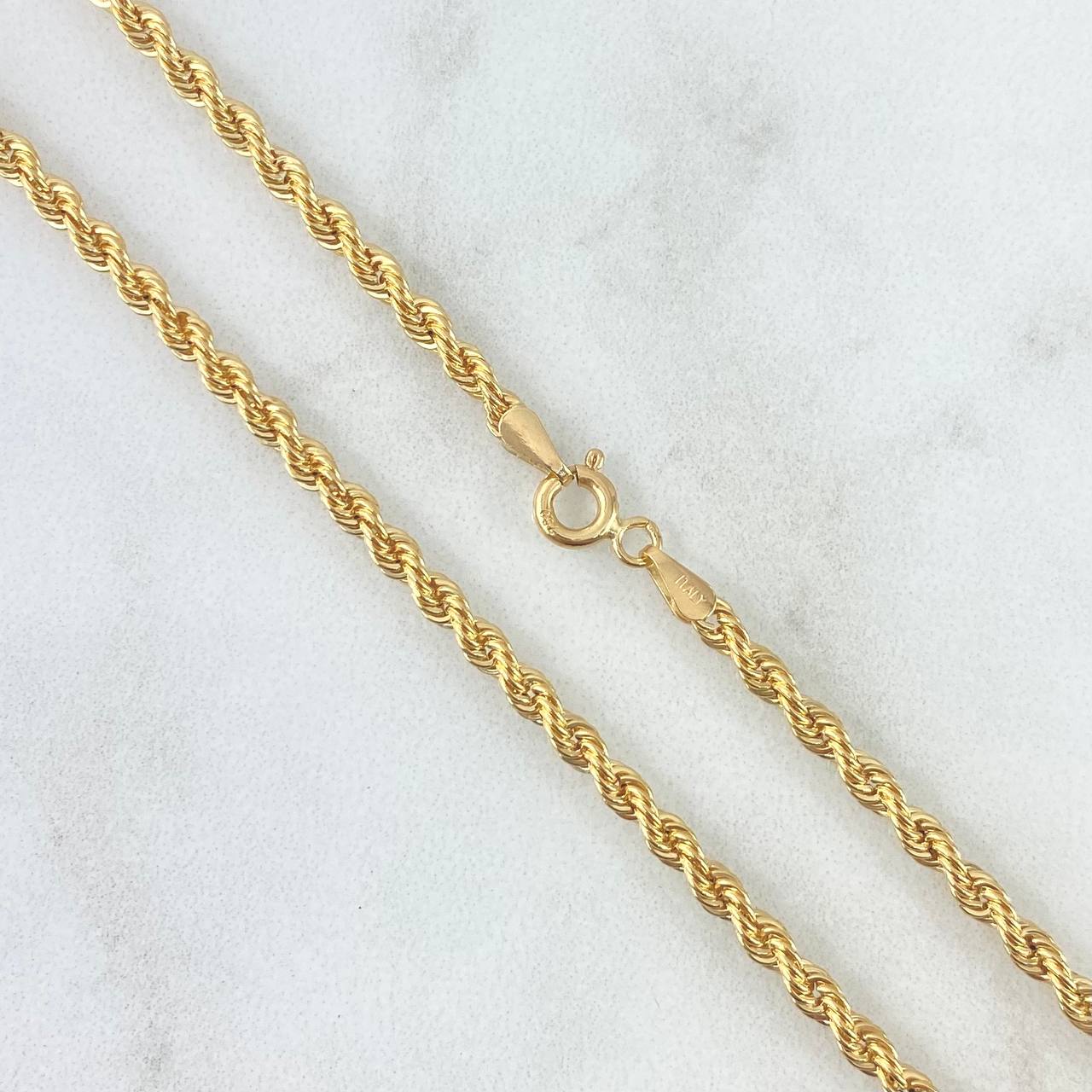 Cadena Lazo 5.2gr / 60cm / 2.7mm Oro Amarillo +3 18K *