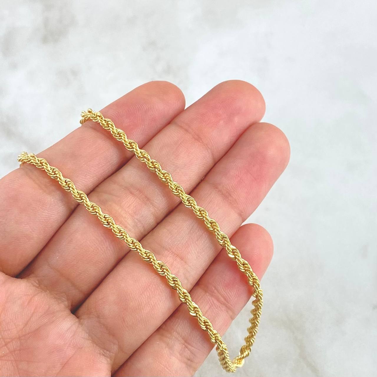 Cadena Lazo 5.2gr / 60cm / 2.7mm Oro Amarillo +3 18K *