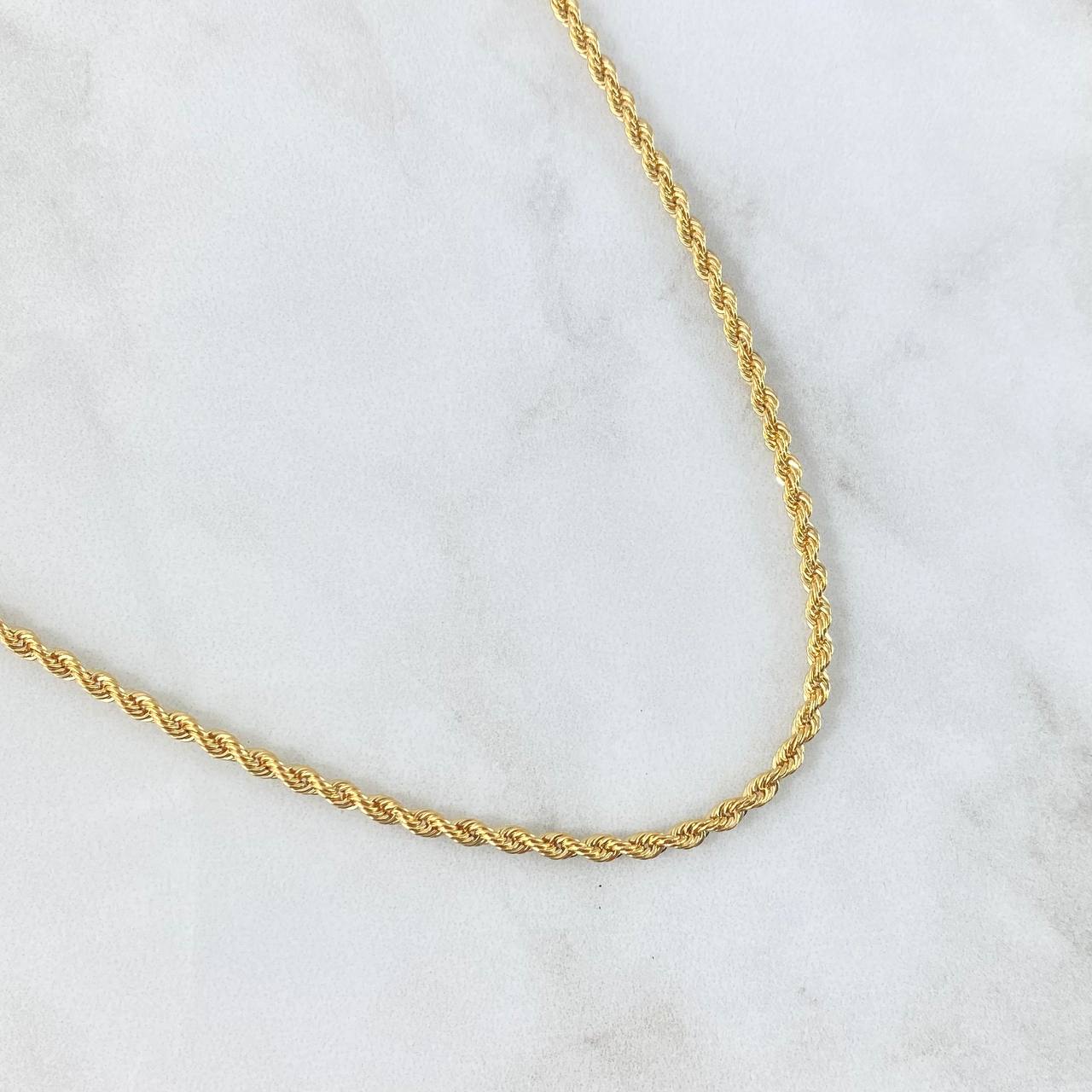 Cadena Lazo 5.2gr / 60cm / 2.7mm Oro Amarillo +3 18K *