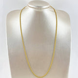 Cadena Cubana Reticulada 7.35gr / 60cm / Oro Amarillo +3 18K