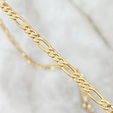 Cadena Figaro 4.2g / 60cm / 3.5mm Oro Amarillo 18K