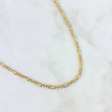Cadena Figaro 4.2g / 60cm / 3.5mm Oro Amarillo 18K