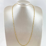 Cadena Figaro 5.45g / 60cm / 3.2mm Oro Amarillo 18K