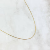 Cadena Escalera 1.8gr / 60cm / 1.2mm Oro Amarillo +3 18K