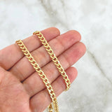 Cadena Cubana 10.3gr / 60cm / Oro Amarillo +1 18K *