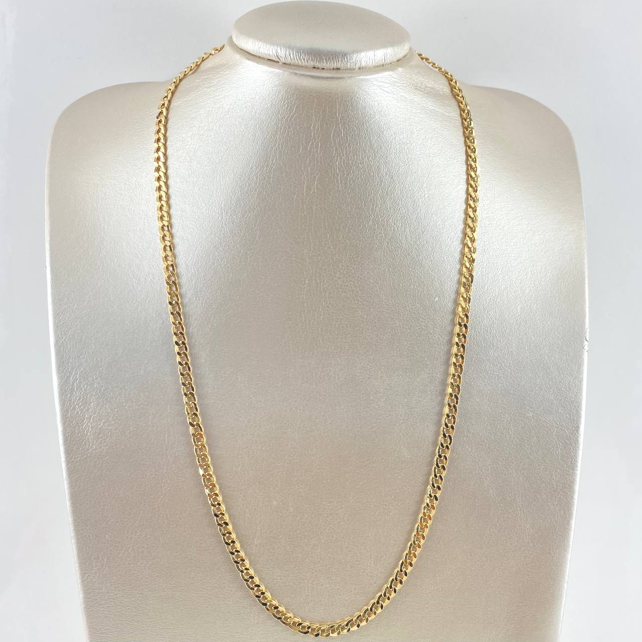 Cadena Cubana 10.3gr / 60cm / Oro Amarillo +1 18K *