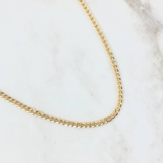 Cadena Cubana 7.95gr / 60cm / 3.9mm Oro Amarillo +1 18K