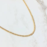 Cadena Cubana 7.95gr / 60cm / 3.9mm Oro Amarillo +1 18K
