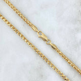 Cadena Franco 33.9gr / 60cm / 3mm Diamantada Oro Amarillo +4 18K ©