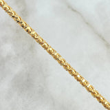 Cadena Franco 33.9gr / 60cm / 3mm Diamantada Oro Amarillo +4 18K ©
