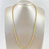 Cadena Franco 33.9gr / 60cm / 3mm Diamantada Oro Amarillo +4 18K ©