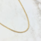 Cadena Panzer 14.2gr / 60cm / 4.3mm Oro Amarillo +1 18K *