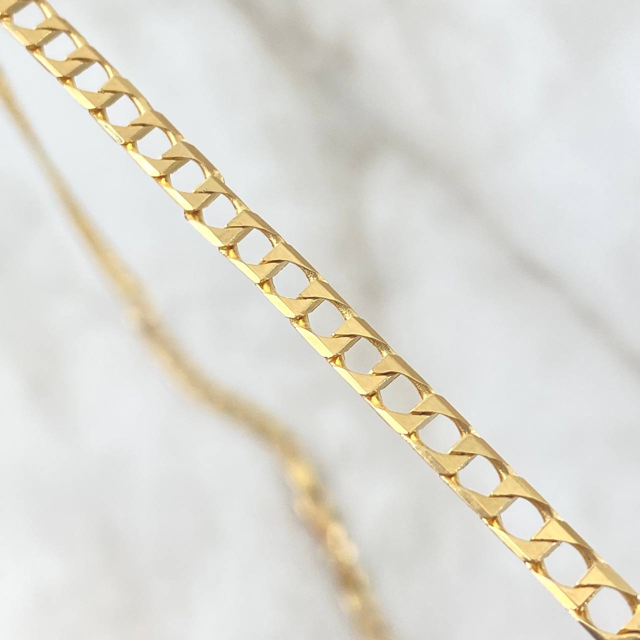 Cadena Panzer 18.15gr / 55cm / 4.2mm Oro Amarillo +1 18K *