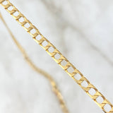 Cadena Panzer 19.7gr / 60cm / 4mm Oro Amarillo +1 18K ©