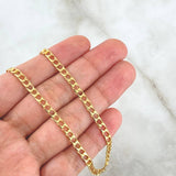 Cadena Panzer 14.2gr / 60cm / 4.3mm Oro Amarillo +1 18K *