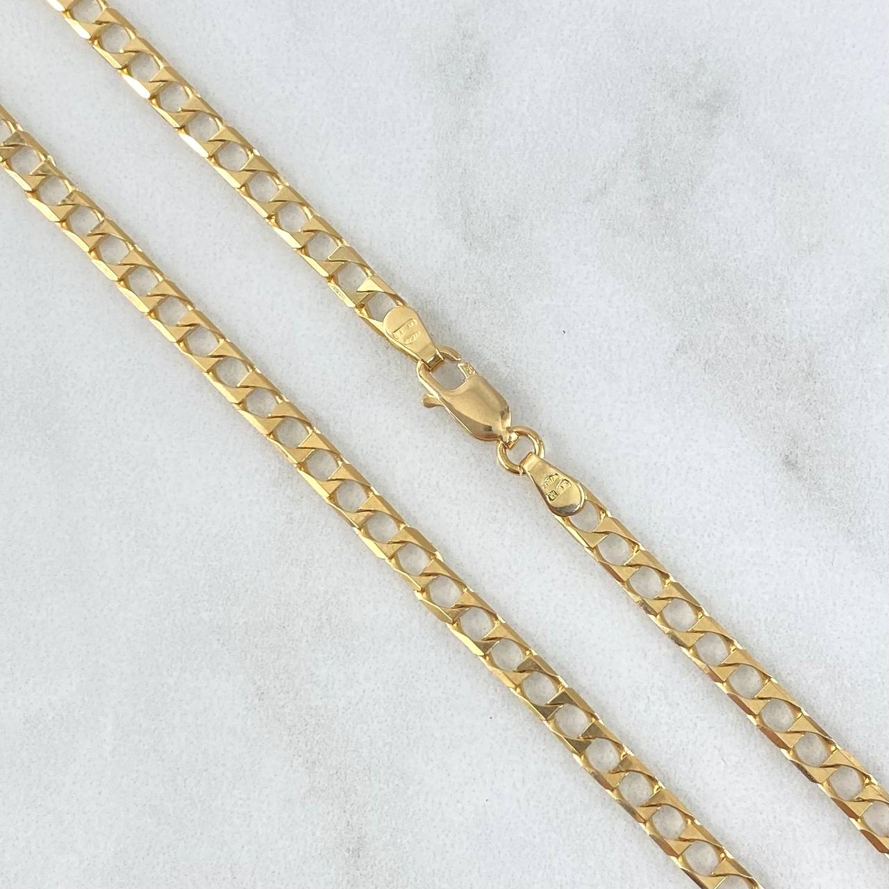 Cadena Panzer 18.15gr / 55cm / 4.2mm Oro Amarillo +1 18K *