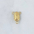 Herraje Crucero Virgen Guadalupe 0.35gr / 1.2cm / Silueta - Mate - Lisa - Troquelada Oro Amarillo 18K