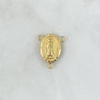 Herraje Crucero Virgen Guadalupe 0.85gr / 1.9cm / Ovalada - Mate - Lisa - Troquelada Oro Amarillo 18K