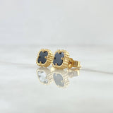 Topos Trebol Negro 2gr / Oro Amarillo Nac.Esp. 18K